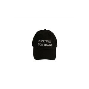 F What You Heard Hat- Bold Black- Adjustable